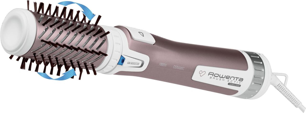 Rowenta Brush Activ Premium Care Heiß-Haarstyler 1000W 1.8m Pink - Weiß (CF9540)