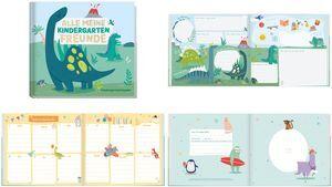 Häfft Verlag Freundebuch Alle meine Kindergartenfreunde quadratisch liniert Softcover 76 Seiten Mehrfarbig