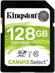 Kingston Technology Canvas Select 128GB SDXC UHS-I Klasse 10 Speicherkarte (SDS/128GB)