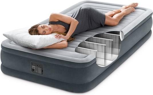 Intex 67766ND TWIN COMFORT-PLUSH AIRBED WITH FIBER-TECH RP w/220 