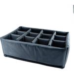 bwh Koffer Facheinteilung für Outdoor-Koffer 4000 variabel, gepolstert, abwaschbar _gepolsterter Koffereinsatz aus abwaschbarem Gewebematerial_sehr variable Facheinteilung mittels Klett und Flausch_mit zusätzlichem Noppenschaum im Deckel (54015)