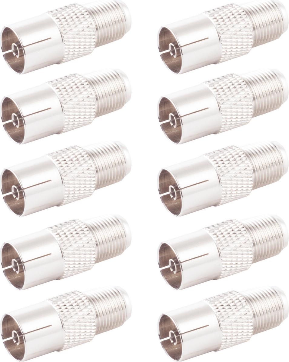 shiverpeaks ®--IEC-Buchse auf F-Buchse--VE10 (BS85324-SET10)