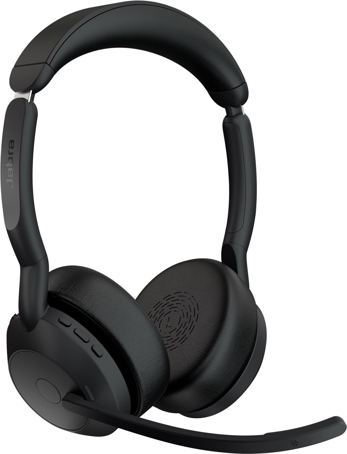 Jabra Evolve2 55 UC Stereo On-Ear Headset Kabellos ANC mit Ladestation Schwarz