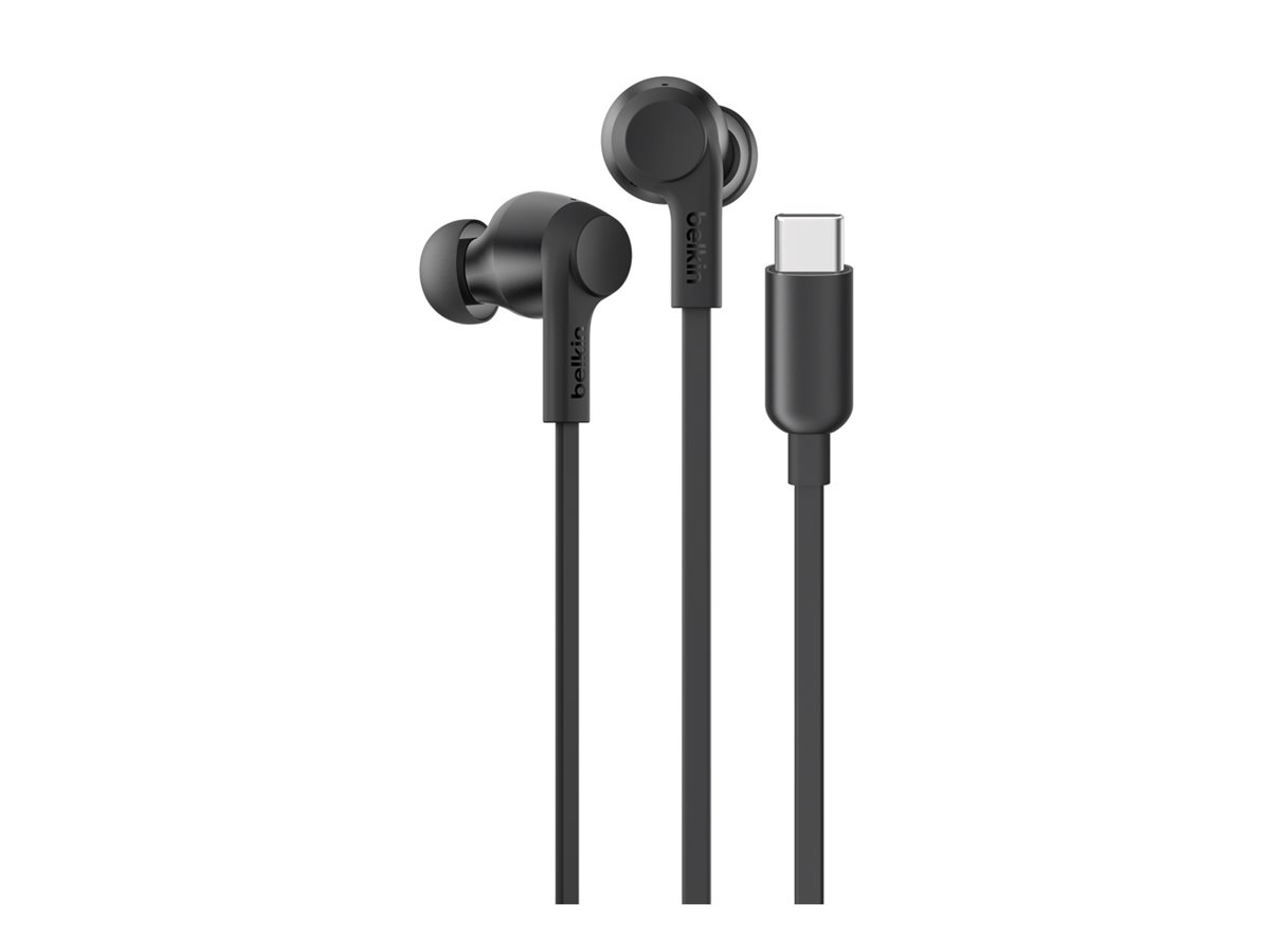 Belkin SoundForm ANC In-Ear Ohrhörer USB-C Kabelgebunden Schwarz
