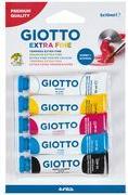 GIOTTO Gouachefarbe Extra Fine, 5er Blister 5 Aluminiumtuben à 10 ml sortiert in weiß, primärgelb, - 1 Stück (F65440000)