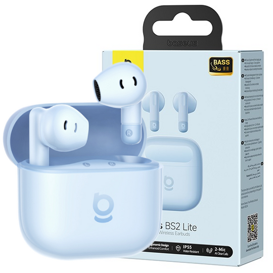 Baseus Bass BS2 Lite TWS Galaxy Blue – True Wireless Earbuds Bluetooth 6.0 IP55 40h