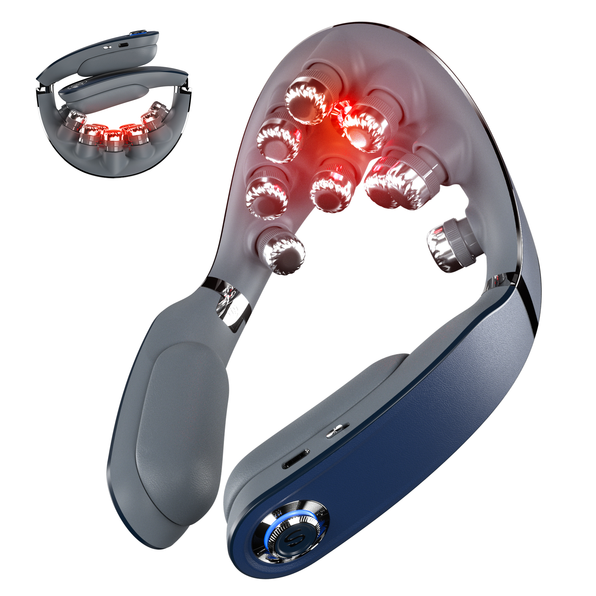 SKG G7 Pro-Fold Nackenmassagegerät Blau
