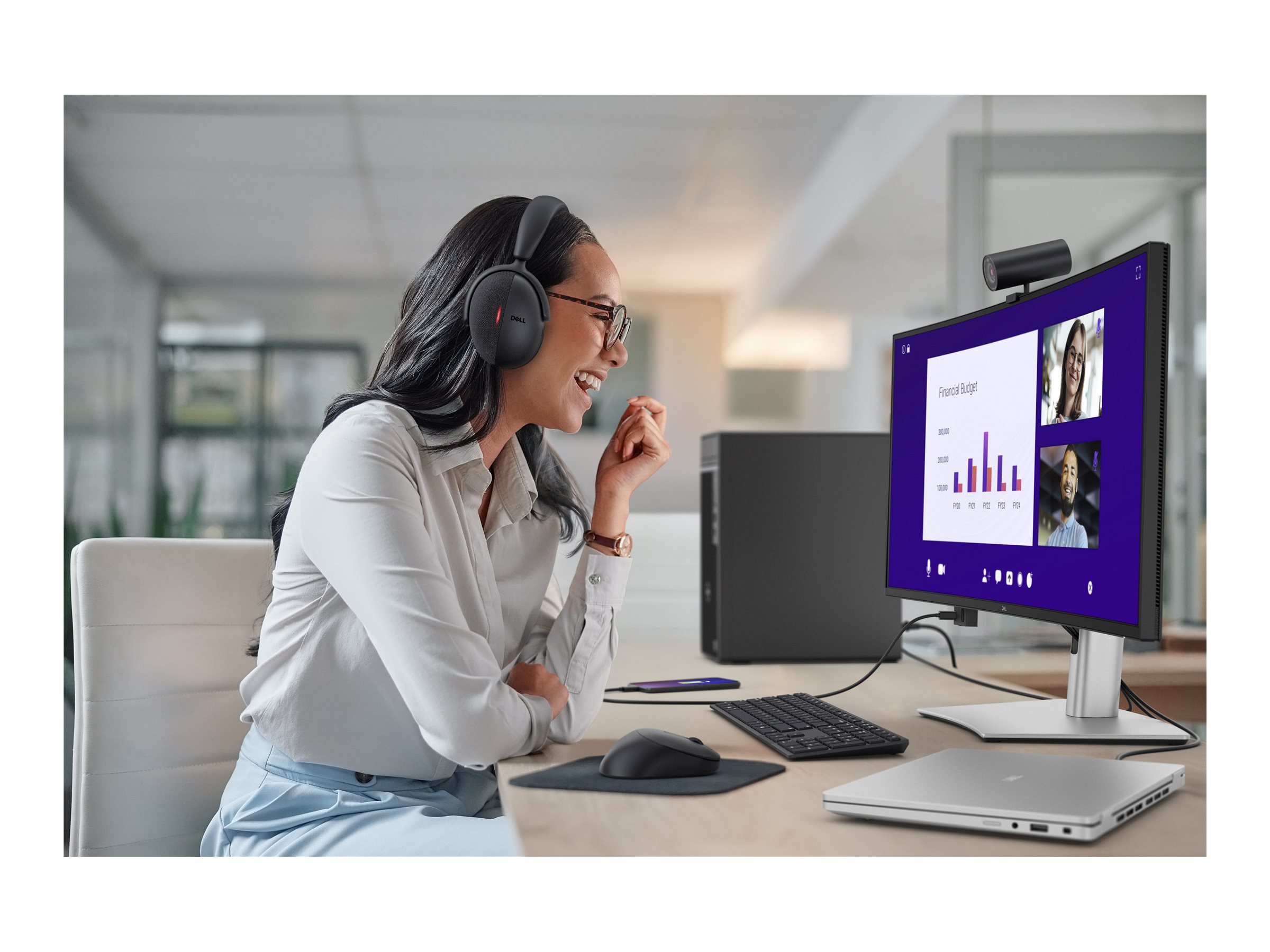 Dell Pro Plus P3425WE 34.1" 3440 x 1440 USB-C Schwarz, Silber