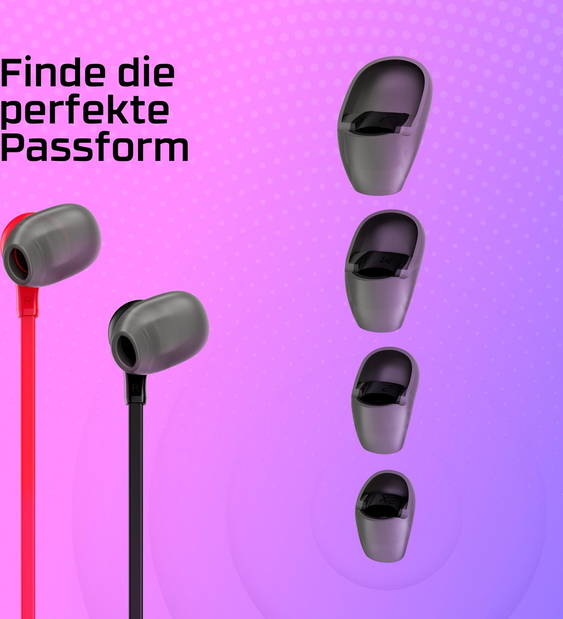 HyperX Cloud Earbuds II In-Ear-Kopfhörer Kabelgebunden 3,5-mm-Klinke Rot