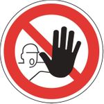 HEIN Industrieschilder HEIN 2209 Verbotsschild Zutrittf.Unbefugte verboten ASR/DIN Kunststoff (2209)