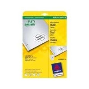 Avery L6024REV - Abziehbare Etiketten - weiß - 42,3 x 63,5 mm (oval) - 450 St... - Avery L6024REV - Abziehbare Etiketten - weiß - 42,3 x 63,5 mm (oval) - 450 St...