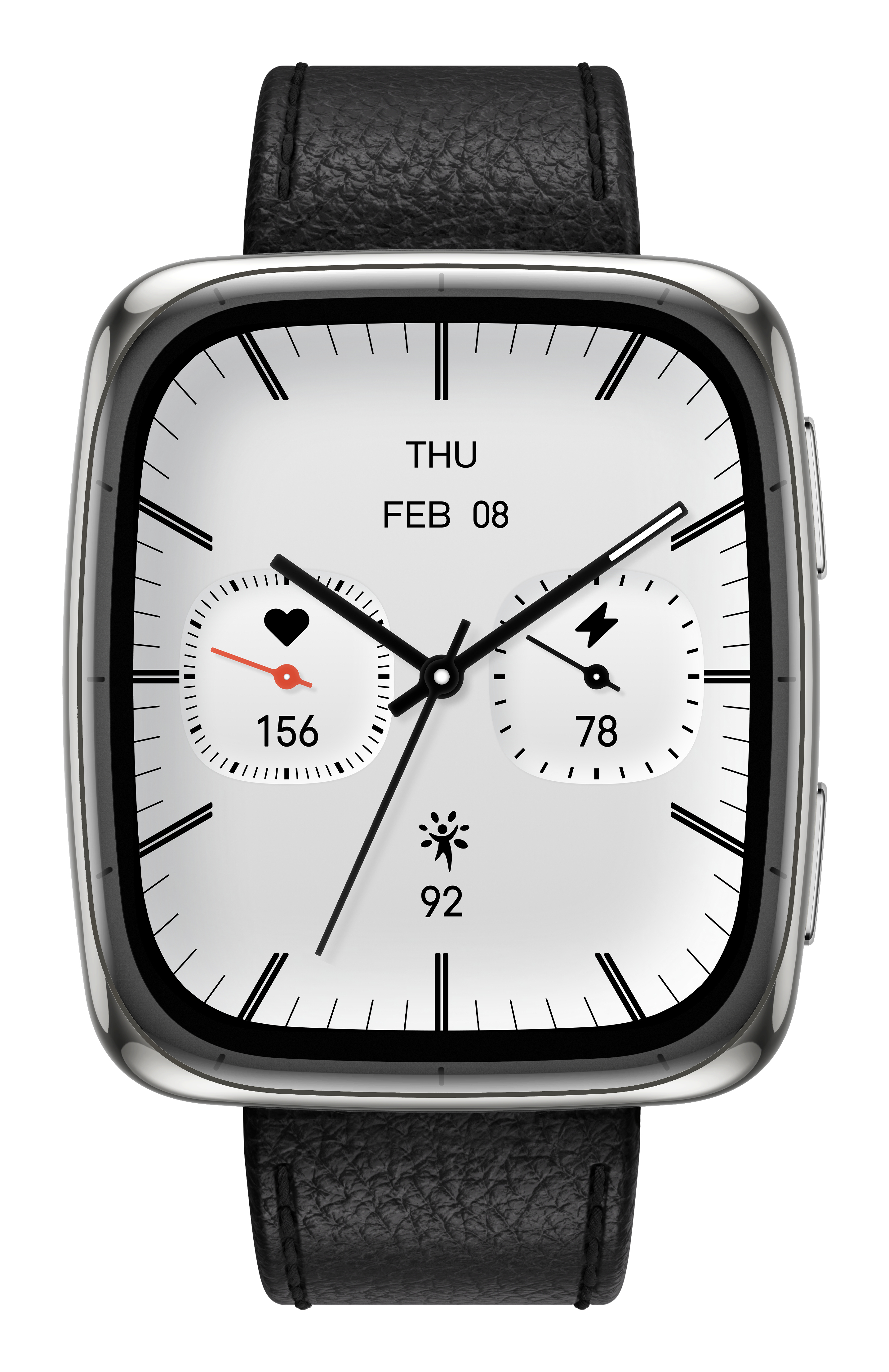 Amazfit Active 2 Square 1,75" AMOLED Smartwatch Schwarz