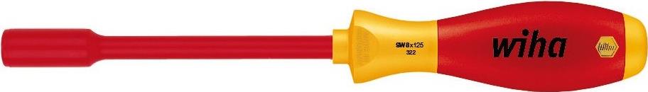 Wiha VDE Steckschlüssel-Schraubendreher SoftFinish Schlüsselweite (Metrisch): 17 mm Klingenlänge: 125 mm (00868)