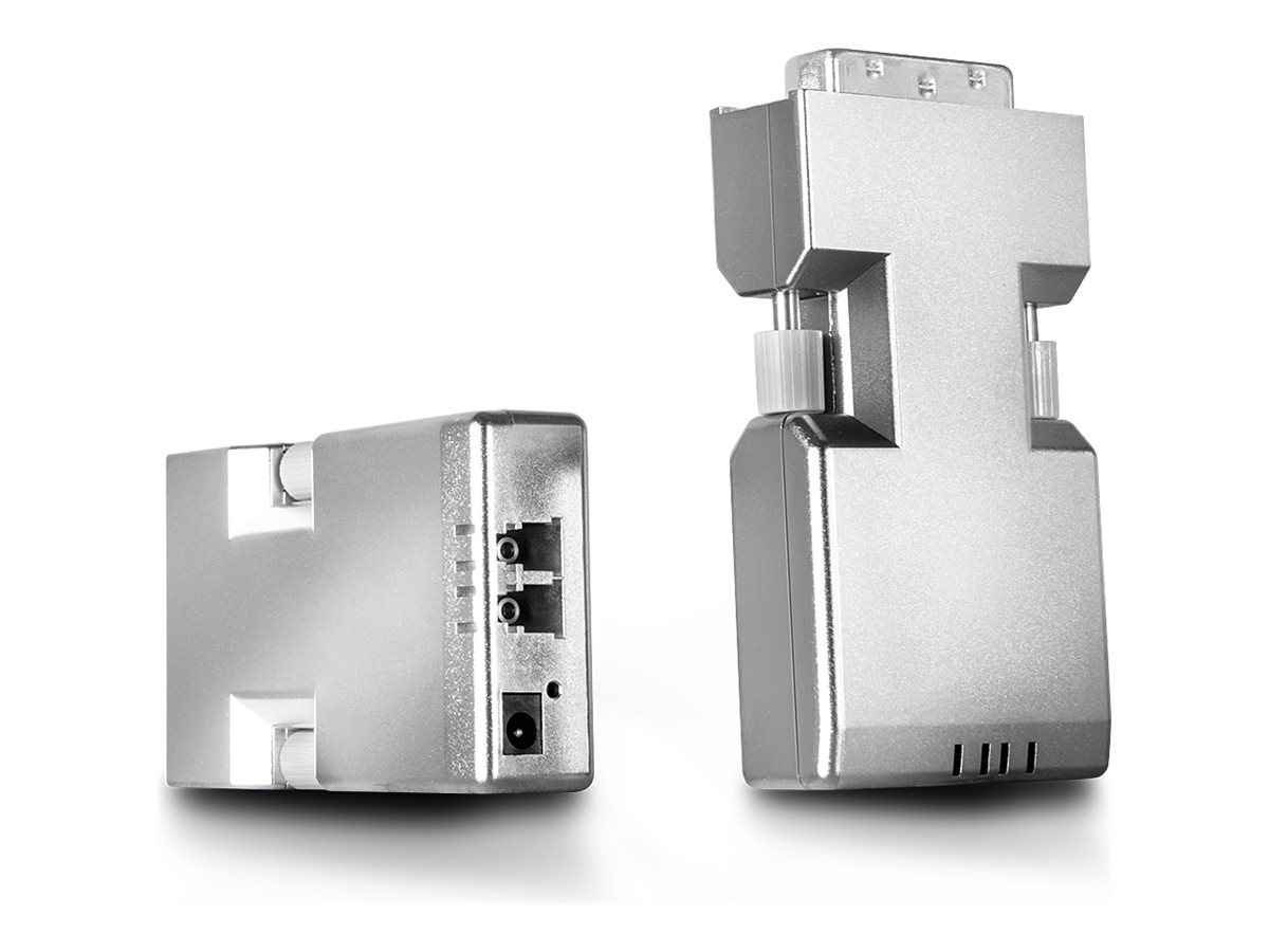 Lindy Fibre Optic DVI-D Single Link Extender 1500 m LC Single-Mode Silber