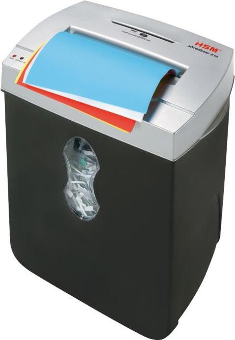HSM shredstar X10 Partikelschnitt 4 x 35 mm Silber, Weiß