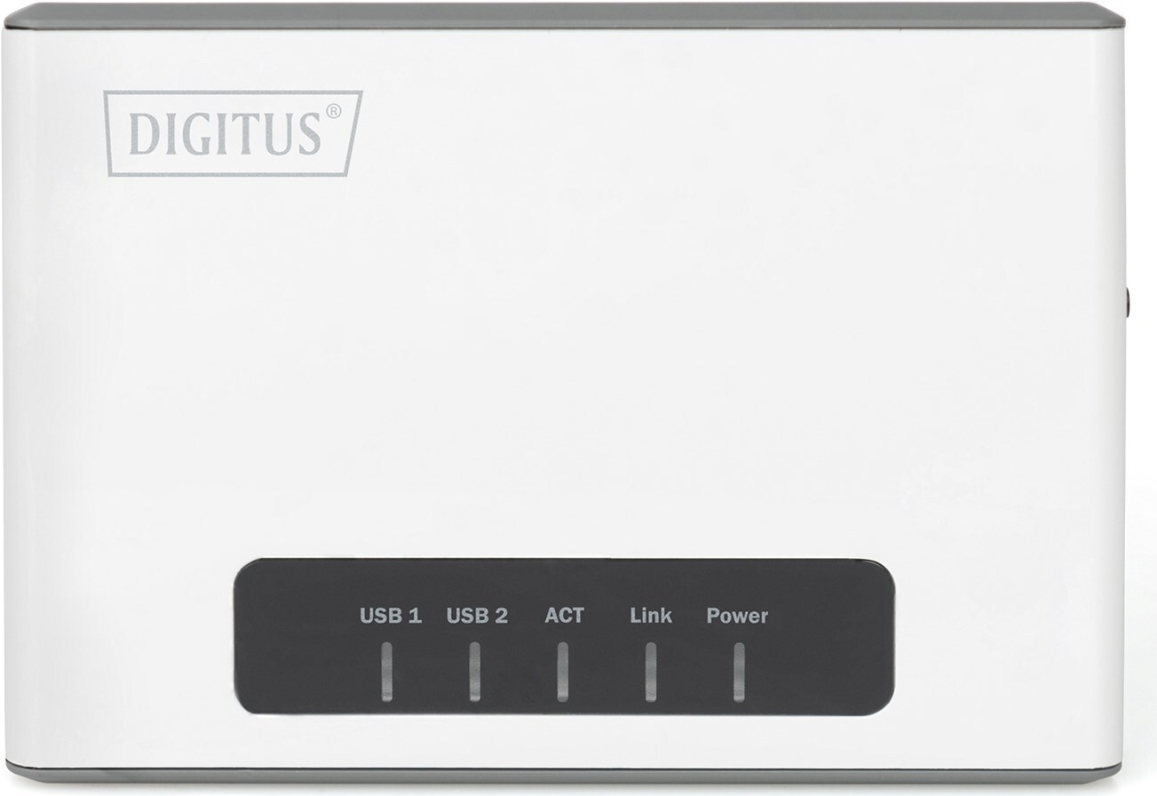 Digitus 2-Port USB 2.0 Wireless Multifunktions-Netzwerkserver 300 Mbps Weiß