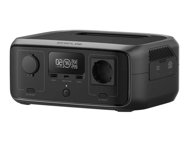 EcoFlow RIVER 3 Tragbare Power Station 245 Wh 300 W LiFePO4 Schwarz, Grau