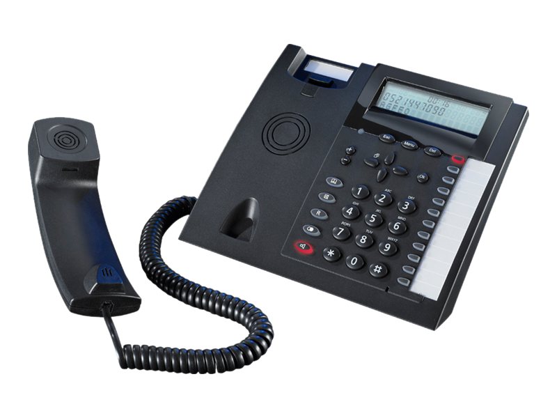 AGFEO T 18 Analoges Tischtelefon Schwarz