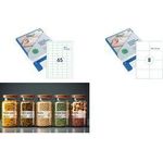 rillprint Universal-Etiketten, 38 x 21,2 mm, transparent selbstklebend, für Inkjet-, Laser-, Farblaserdrucker & - 1 Stück (83200)