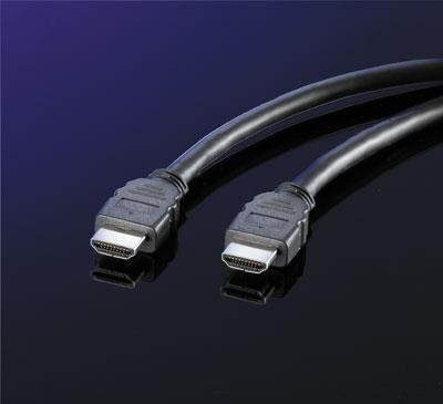 ROLINE HDMI Cable (M/M) 10m HDMI-Kabel HDMI Typ A (Standard) Schwarz (11.04.5516)