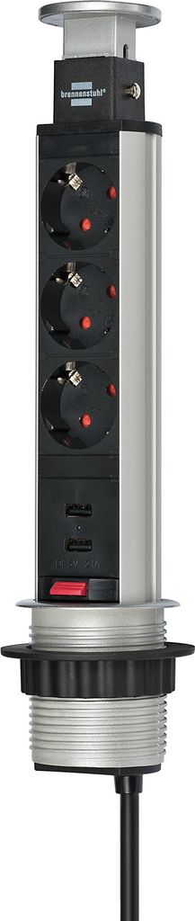 brennenstuhl Tower Power USB-Charger Desktop Extension Socket (1396200013)