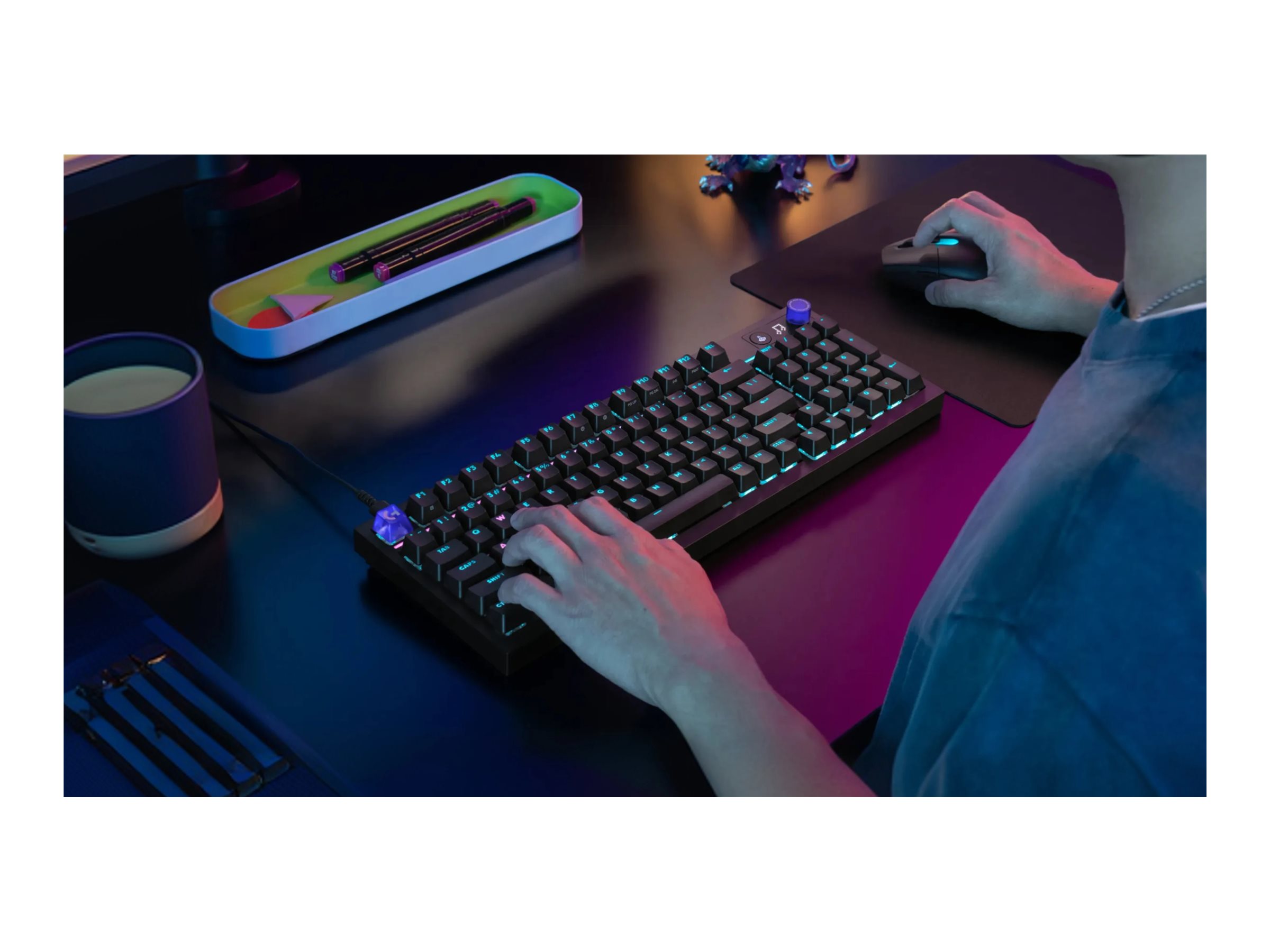 Logitech G G316 X 98 Mechanische Gaming-Tastatur Tactile USB LIGHTSYNC RGB QWERTZ Schwarz