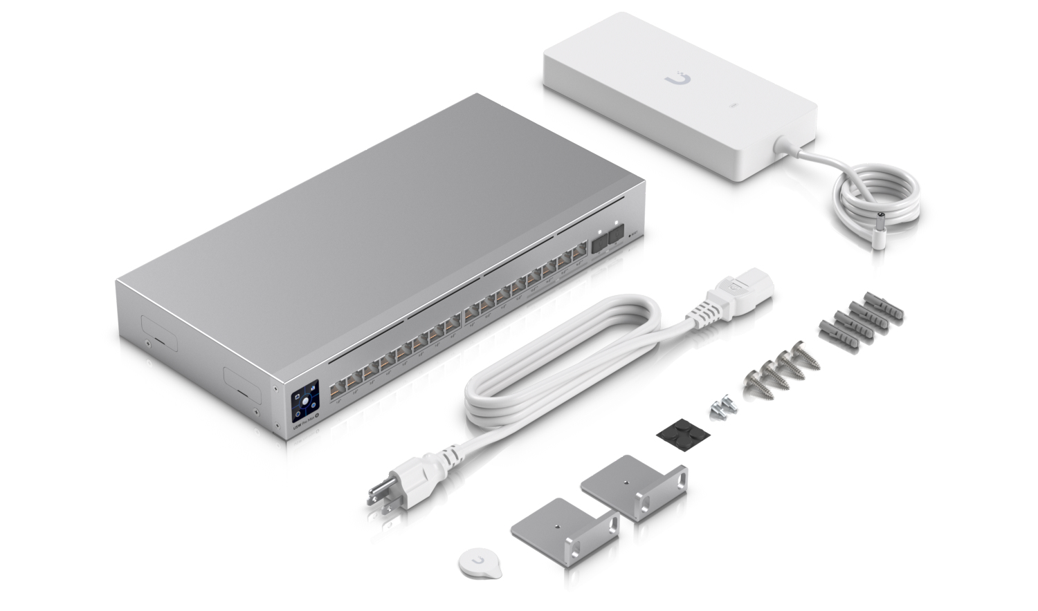 Ubiquiti UniFi Switch Pro Max 16 PoE Managed L3 Switch 16 Ports PoE++ Silber