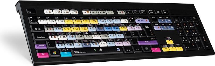 Logickeyboard Astra Tastatur USB Englisch Schwarz, Mehrfarbig
