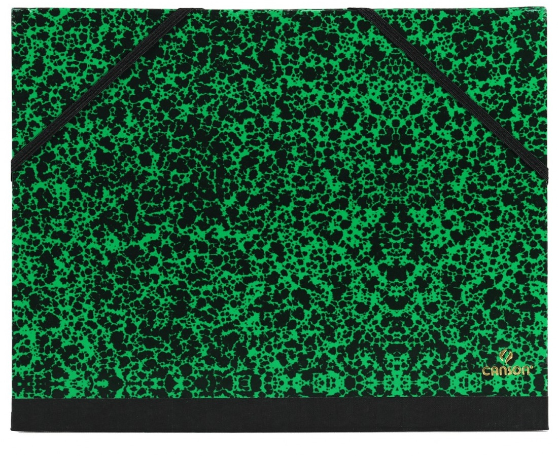 Canson Annonay Sammelmappe 260 x 330 mm Karton Schwarz, Grün