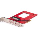 StarTech.com U.3 to PCIe Adapter Card, PCIe 4,0 x4 Adapter For 2.5" U.3 NVMe SSDs, SFF-TA-1001 PCI Express Add-in Card for Desktops/Servers, TAA Compliant (PEX4SFF8639U3)