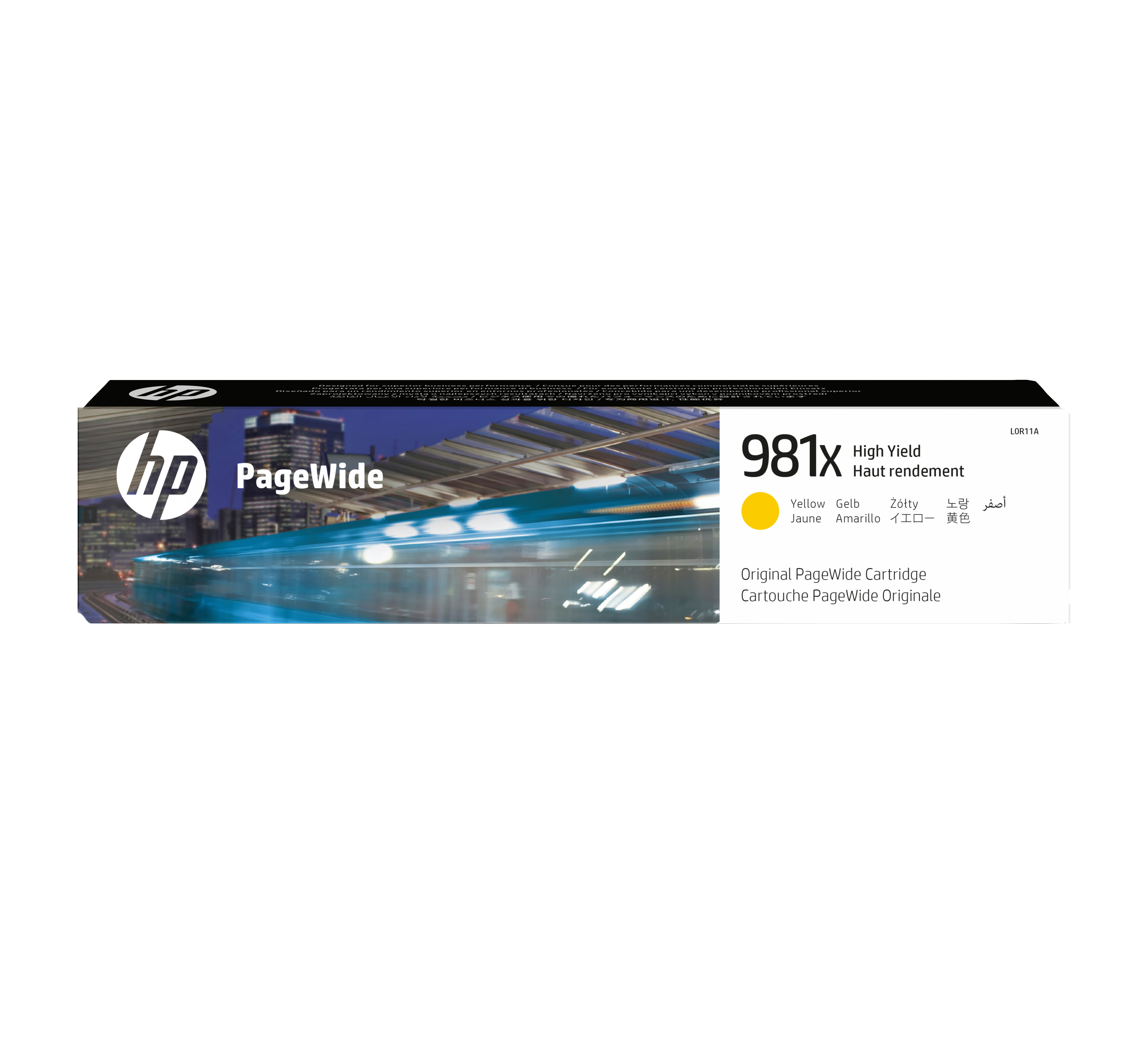 HP PageWide 981X Hohe Ergiebigkeit Tintenpatrone Gelb