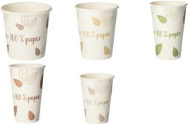 PAPSTAR Papp-Trinkbecher "pure" ZERO, 0,18 l, beige/taupe aus Pappe, ohne Beschichtung, biologisch abbaubar, max. - 1 Stück (88237)