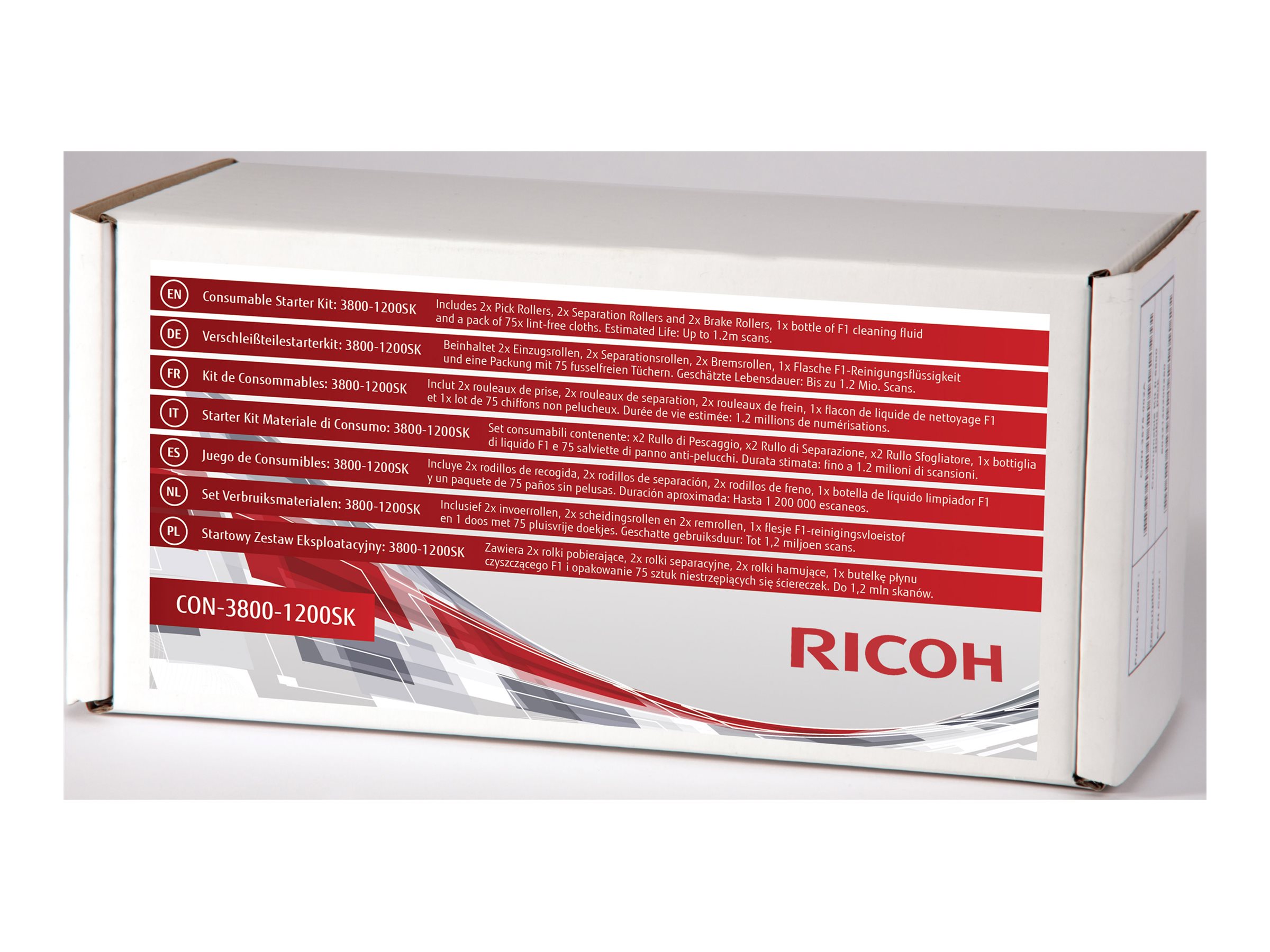 Ricoh Scanner-Verbrauchsmaterialienkit CON-3810-400K für fi-8150/8170/8190/8250/8270/8290