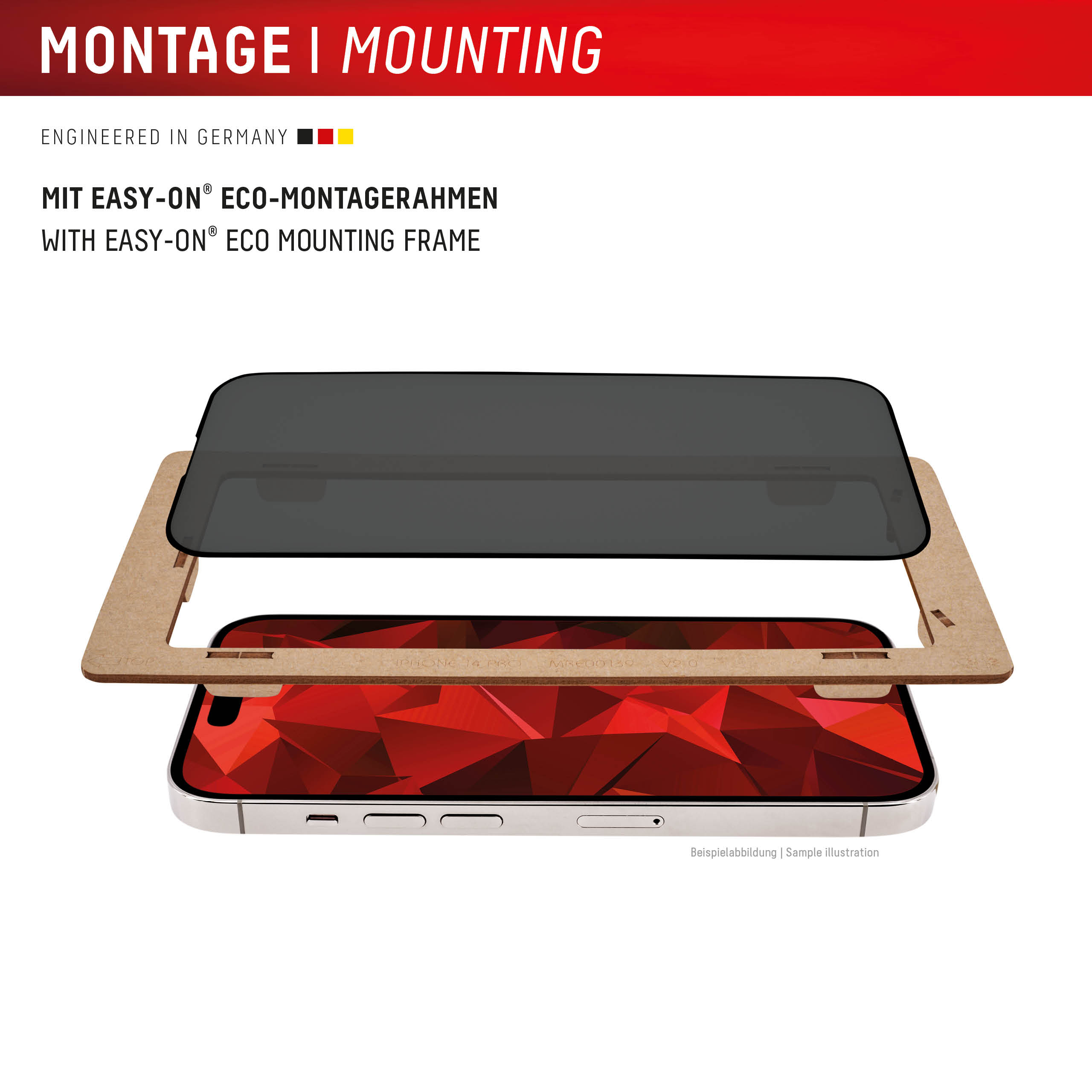 E.V.I. Displex Privacy Glass Displayschutz für iPhone 16 Pro Max