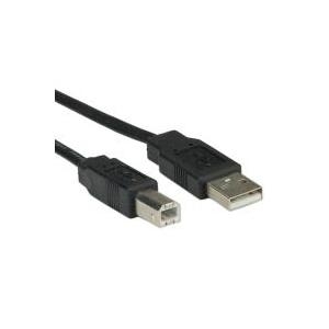 ROLINE USB 2.0 Notebook-Flachkabel, Typ A-B 0,8m (11.02.8867)