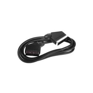 Wentronic Goobay Scart-Verbindungskabel, Schwarz, 1.5 m - SCART-Stecker (21-Pin) > SCART-Stecker (21-Pin) (11702)