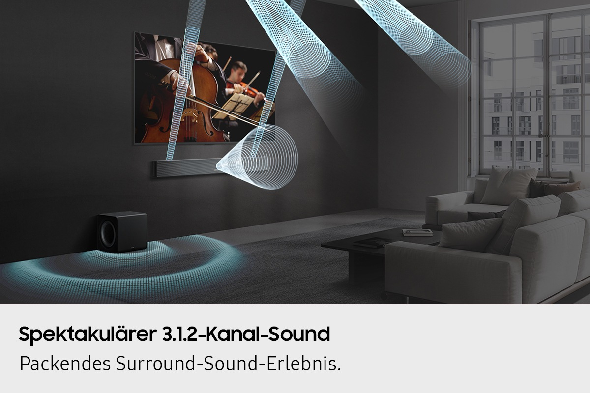 Samsung Q-Serie HW-QS710GF 3.1.2-Kanal Soundbar Schwarz
