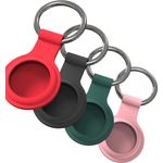 JT Berlin Schlüsselanhänger | Apple AirTag | schwarz/rot/grün/pink | 4er Set | 10810 (10810)