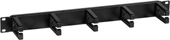 EFB-Elektronik 48,30cm (19") 1HE Kabelführungspanel, 5 Bügel, Kunststoff RAL9005 Hersteller: EFB Elektronik (699992TS)