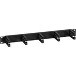 EFB-Elektronik 48,30cm (19") 1HE Kabelführungspanel, 5 Bügel, Kunststoff RAL9005 Hersteller: EFB Elektronik (699992TS)