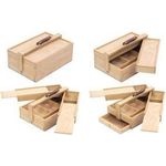kangaro Künstler-Utensilienbox, 3 Etagen, Buchenholz Holzkasten mit Ledergriff, Maße: (B)235 x (T)130 x (H)340 mm - 1 Stück (K-830051)