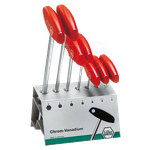 Schraubendrehersatz Sechskant m. Quergr. 334 VK-Staender 7tl (334VB)