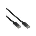 InLine® Patchkabel flach, U/UTP, Cat.6, schwarz, 7m (71607S)