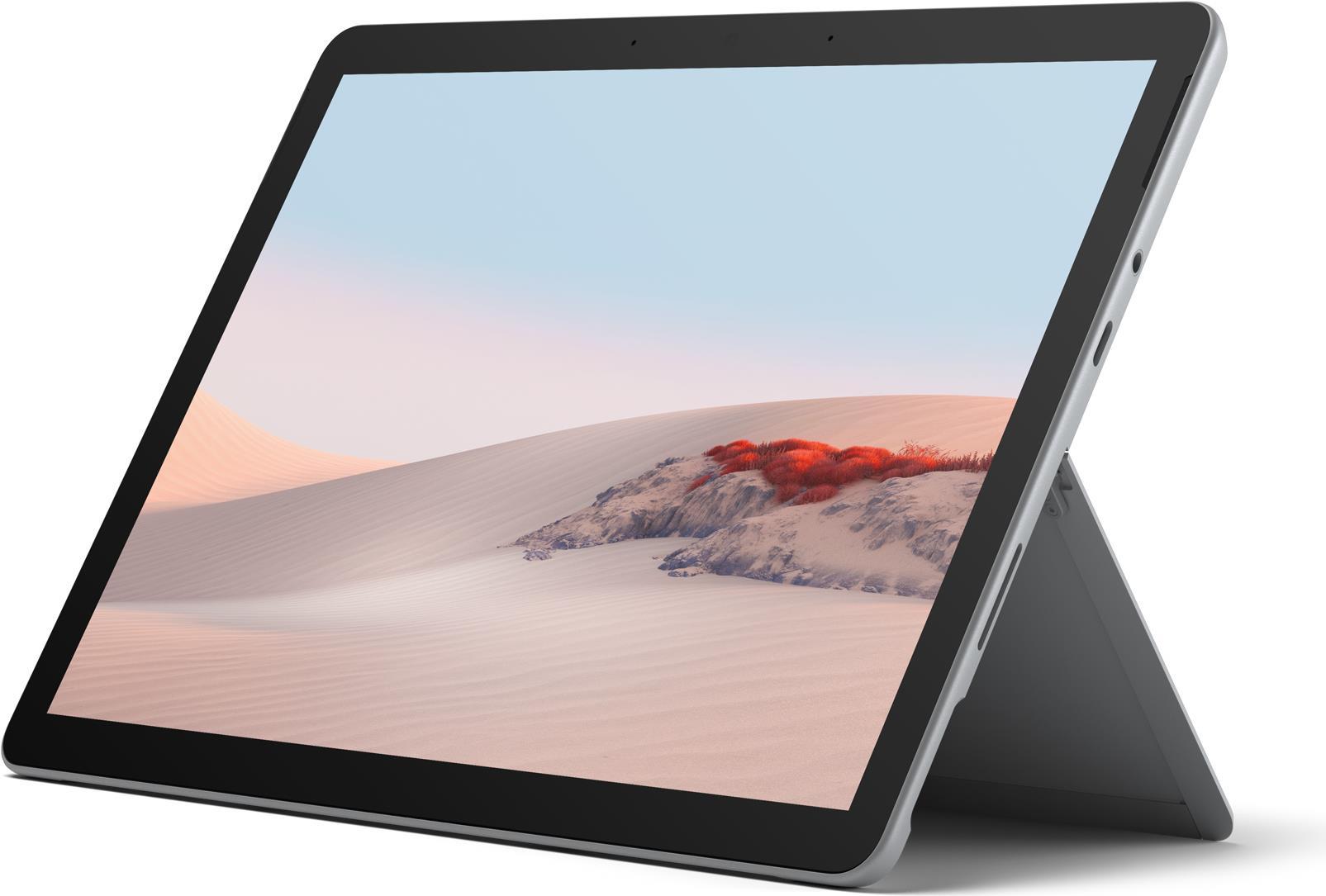 Microsoft Surface Go 2- Displaygröße: 26,7 cm (10.5")- Prozessormodell: Intel Core m3-8100Y, 1,1 GHz- Arbeitsspeicher: 8 GB- 128GB SSD- Wireless Funktionen: WLAN, Bluetooth- Akkulaufzeit (bis zu): 10 Stunden (SUA-00003)