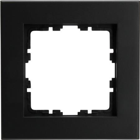 KOPP 406850007 Abdeckrahmen 1-fach HK07 PURE (86 x 86 x 9,5 mm | IP20 | Klemmbefestigung) (406850007)