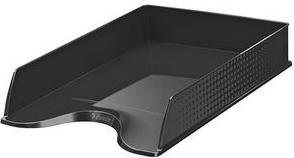 Esselte Briefablage Fusion, DIN A4, schwarz aus Polystyrol, stapelbar - 10 Stück (623692)