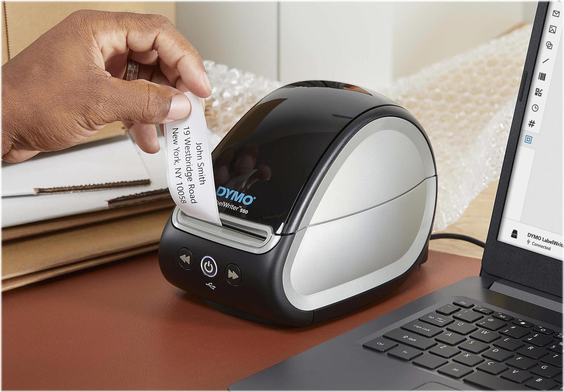 DYMO LabelWriter 550 Etikettendrucker Thermodirekt 300 x 300 dpi USB 2.0 Schwarz, Grau
