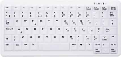 CHERRY AK-C4110 Tastatur RF Wireless QWERTY UK Englisch Weiß (AK-C4110F-FU1-W/UK)