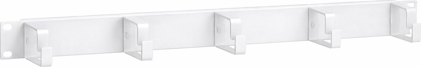 DSIT 19 Zoll Kabelführungsleiste Metall – 1 HE weiss (DS-1904-W)
