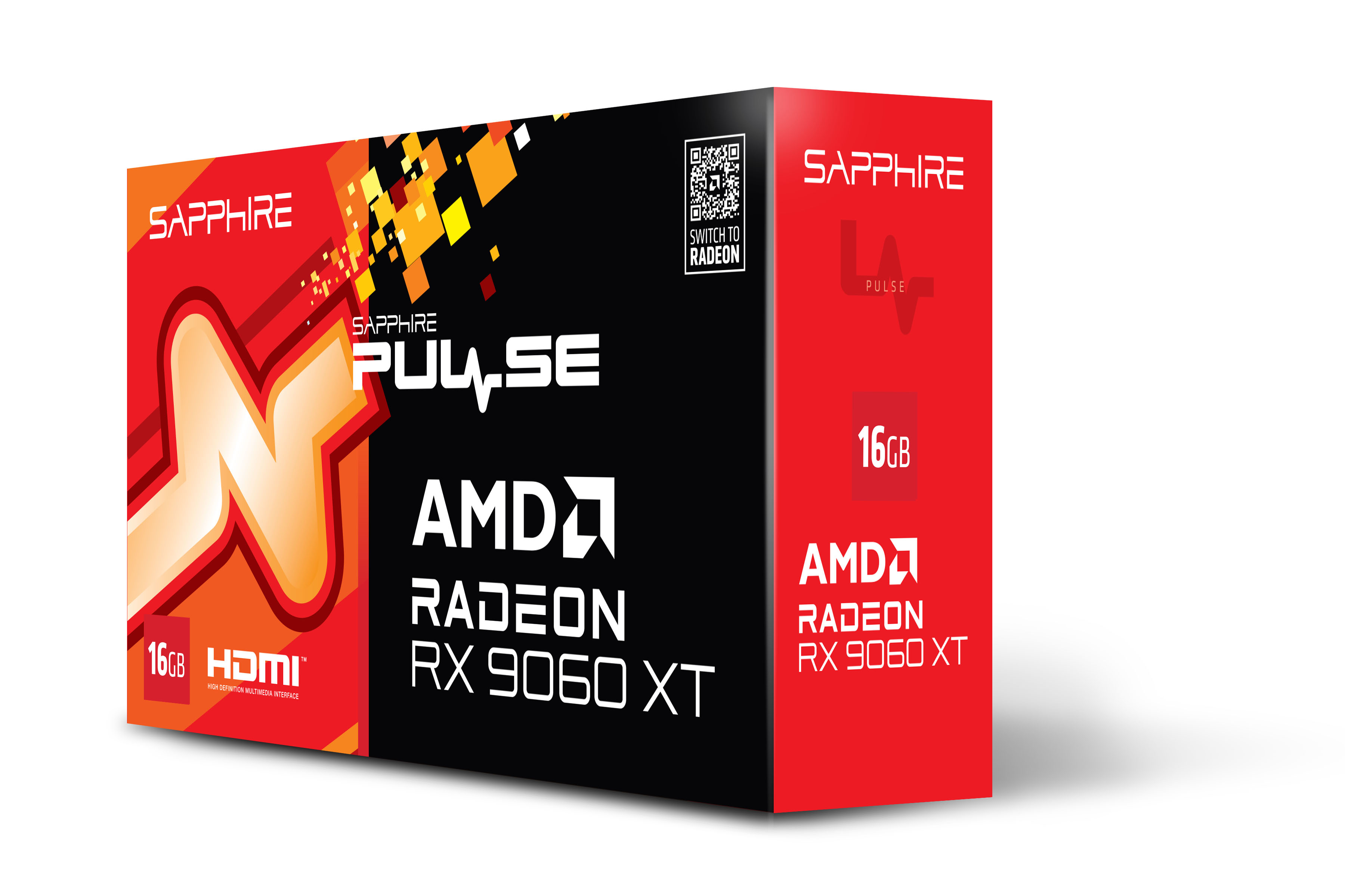 Sapphire Pulse Radeon RX 9060 XT 16 GB GDDR6 Grafikkarte Schwarz